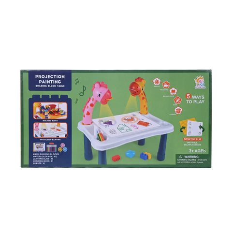 Projection Painting Building Block Table 5-In-1 Creative Activity Set