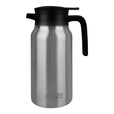 Homeatic Steel Thermos 1.9 Litres (Silver, Brown, Black)
