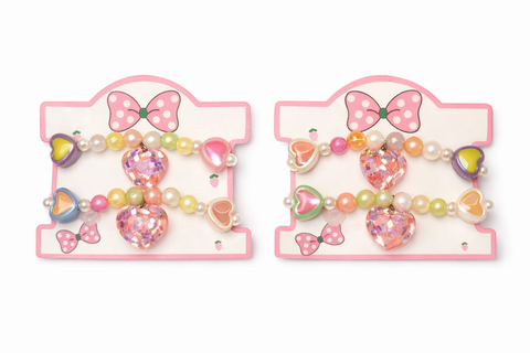 Beaded Bow Bracelet Set