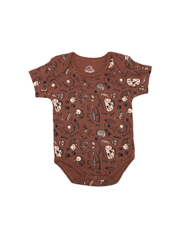 Me And My Pets Short Sleeve Body Suit - Chand Tara