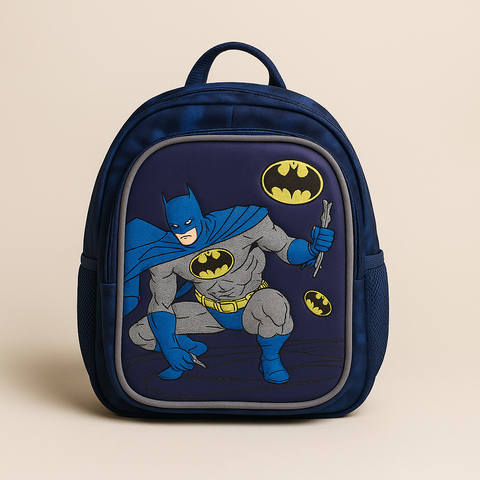 Batman-Themed Kids Backpack “ Dark Knight Edition