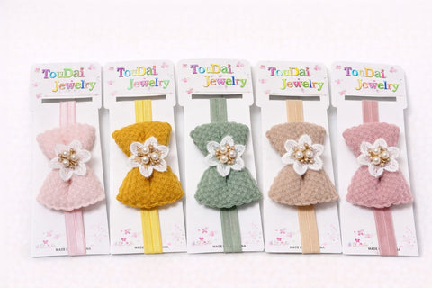Hair Band Bow With Flower