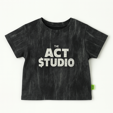 Boys Round Neck Shirt Green (Act Studio)