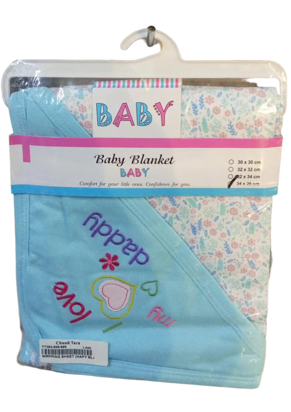 Baby Blanket Wrapping sheet (Pink Rabbit) - Chand Tara