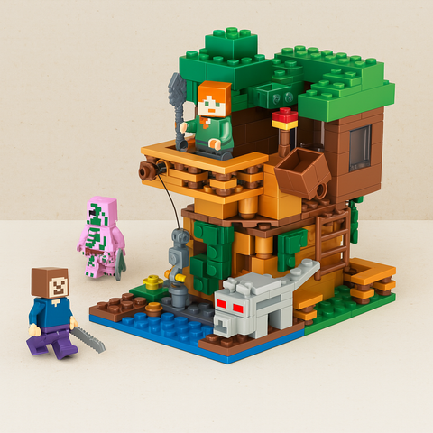 Lego Minecraft Village Toy Building Blocks