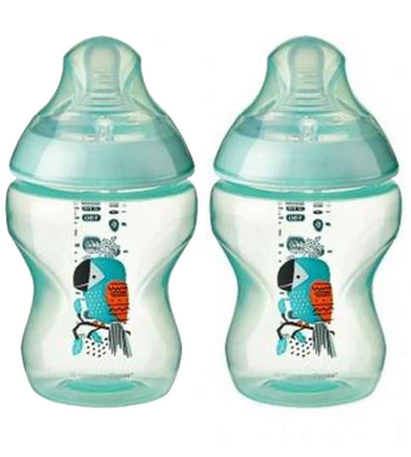 260ML/9OZ 2-PK Tinted Bottle Lime Pink + Green Tommee Tippee 422582