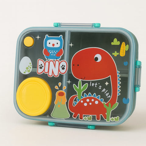 Dino Lunch Box With Small Container & Spork