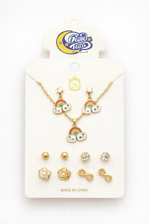 Locket and tops jewellery set