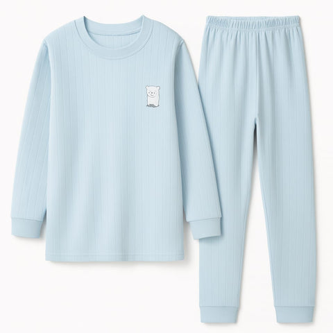 Bear Print Lining Suit