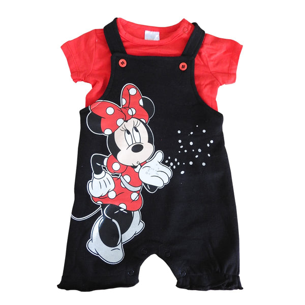 Red Baby Romper - Mickey Mouse