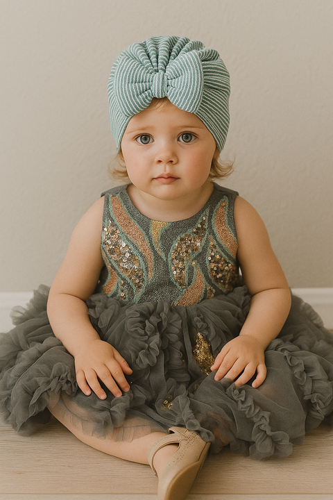 Sequin Tulle Baby Party Frock