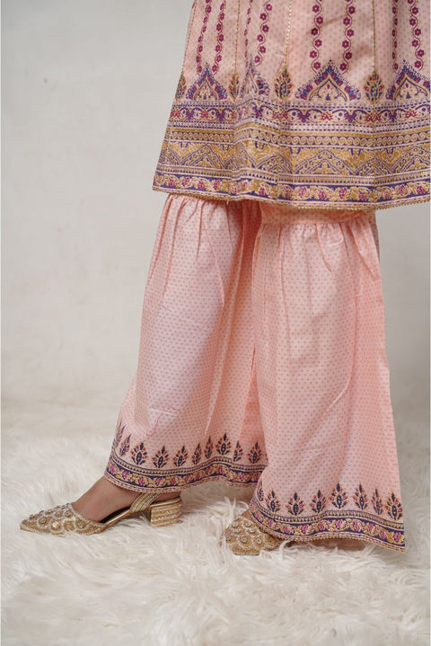 Girls Embroidered Lawn Suit 3 Pieces