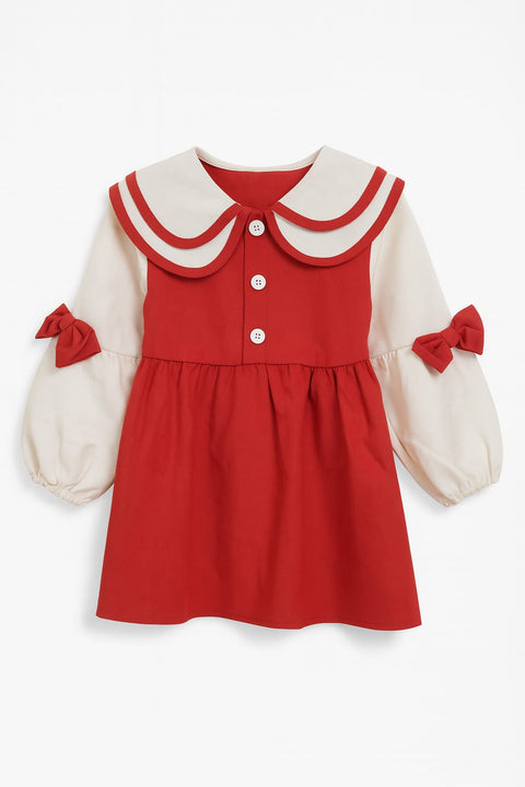 Winter Bloom Wool Frock – Girls Collection