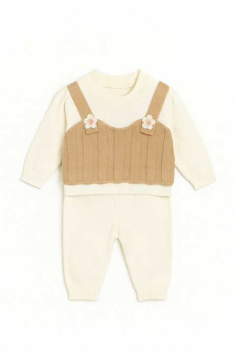 Tiny Stripes 2-Piece Baby Girl Suit