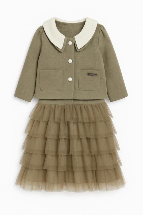 Khaddar Charm Coat & Frock Set