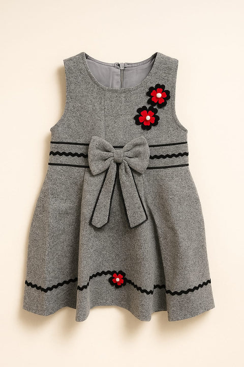 Elegant Bloom 3-Piece Baby Girl Frock Set