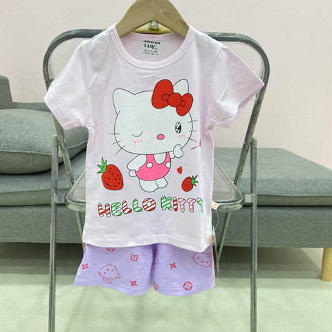 Hello Kitty Pink T-Shirt & Short Set