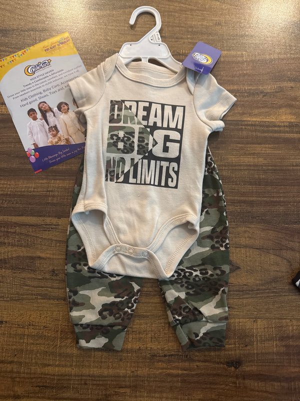 DREAM BIG NO LIMITS 3PC SET NEW BORN