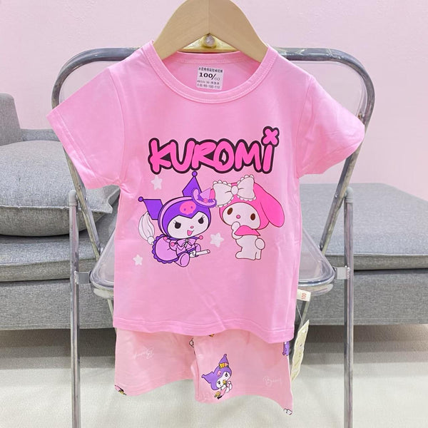 Girls T-shirt & Short (Kuromi) - Chand Tara