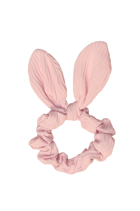 Blush Bunny Ribbed Scrunchie
