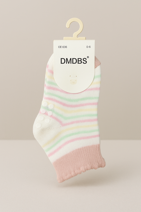Baby Socks with Anti-Slip Grip – DMDBS (0-6 Months)