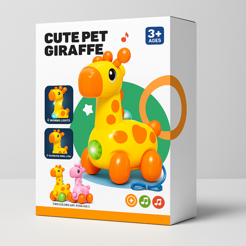 Cute Pet Giraffe Musical Toy