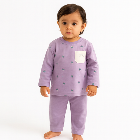 SWEET PEA POCKET TEE 2PCS SUIT