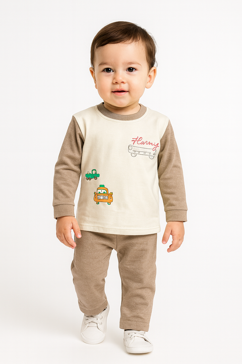BABY CAR PRINT 2PCS SUIT