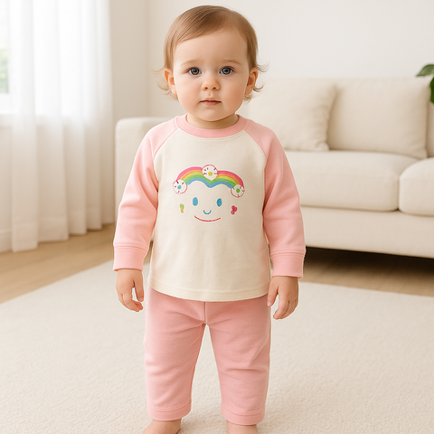 RAINBOW CLOUD BABY PAJAMA SET