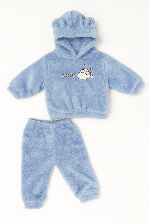 FLUFFY PAJAMA 2-PCS SUIT