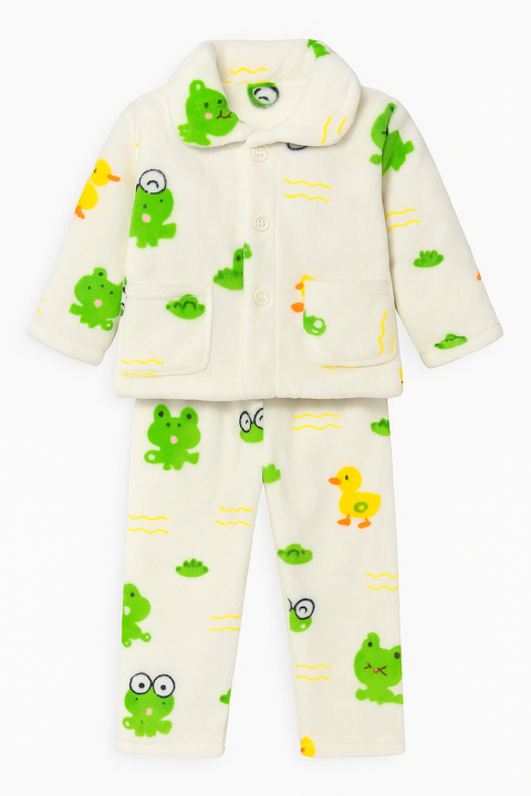 FLUFFY PAJAMA SUIT