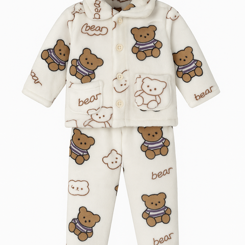 SNOW BEAR FLUFFY SET 2-PCS