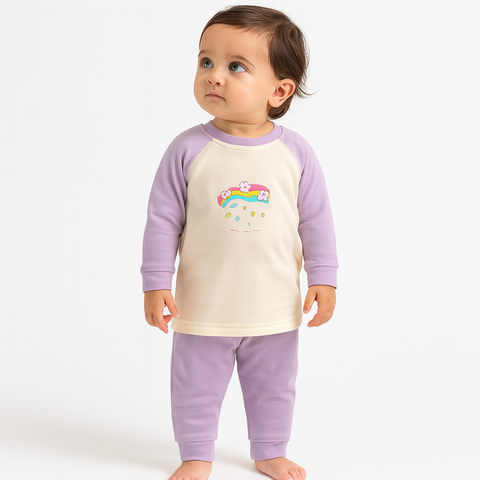 RAINBOW PRINTED 2PCS SUIT