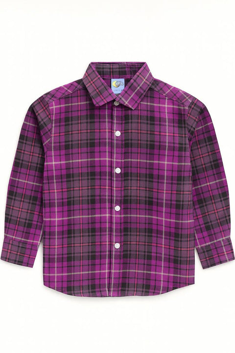 Boys Check Shirt Full Sleeve Cotton