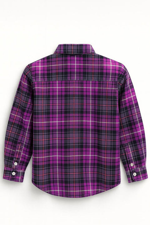Boys Check Shirt Full Sleeve Cotton