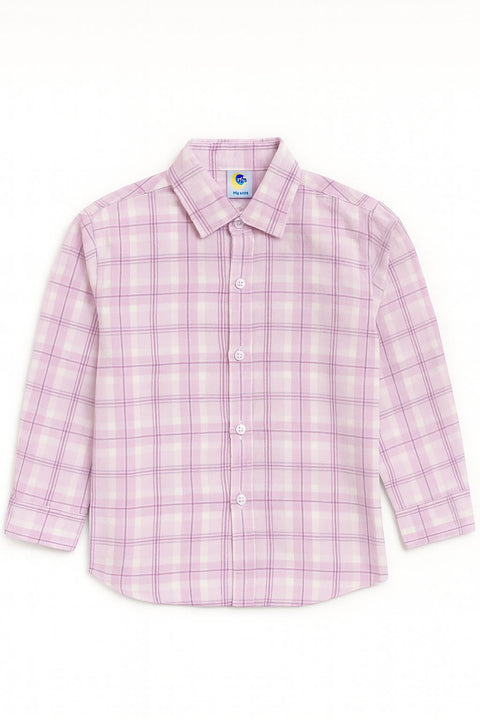 Boys Check Shirt Full Sleeve Cotton