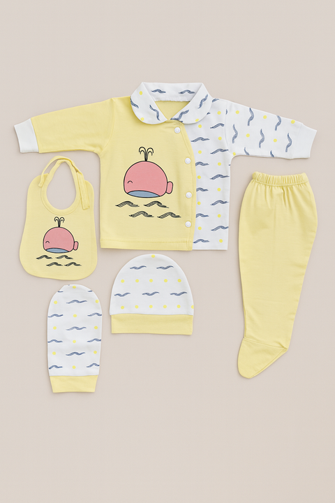 Fish Print Little Baby Suit