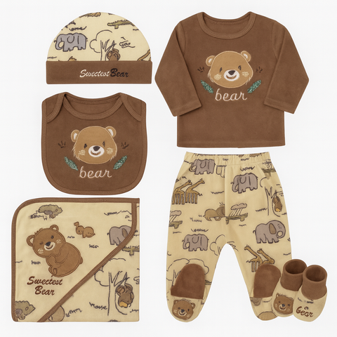 Jungle Bear Baby 7-Pcs Winter Starter Set