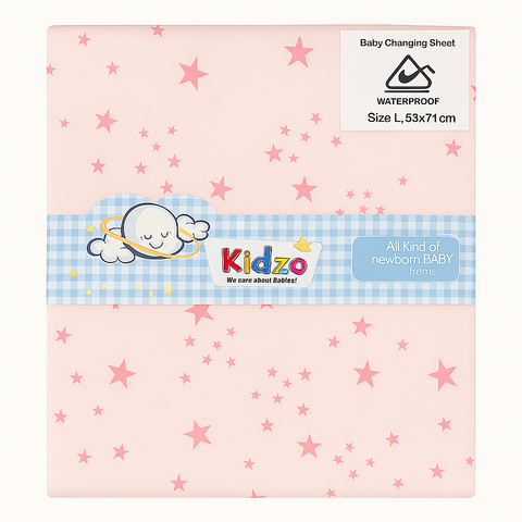 Kidzo Baby Changing Sheet-Larg