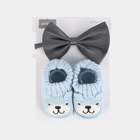 Baby 2-Pcs Set Woolen Botties