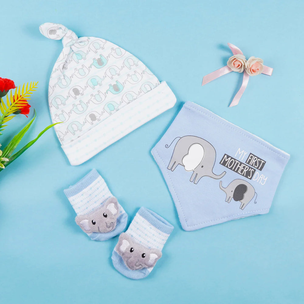 3-Pcs Set Cap Bandan Bib & Sock