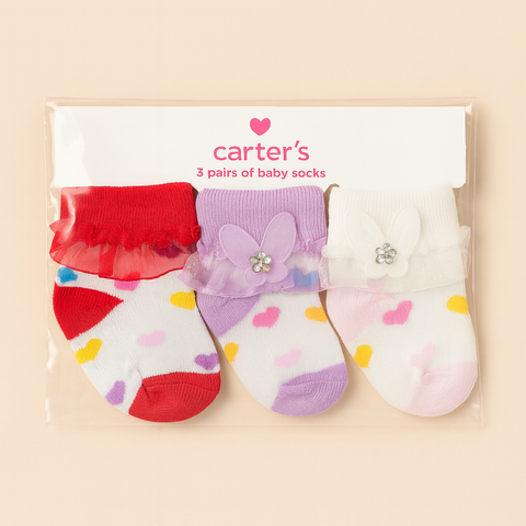 Carters 3-Pcs Card Sock Baby