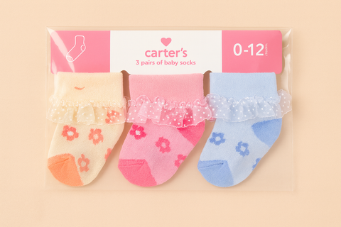 Carters 3-Pcs Card Sock Baby