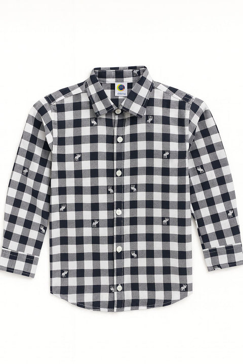 Boys Check Shirt Full Sleeve Cotton