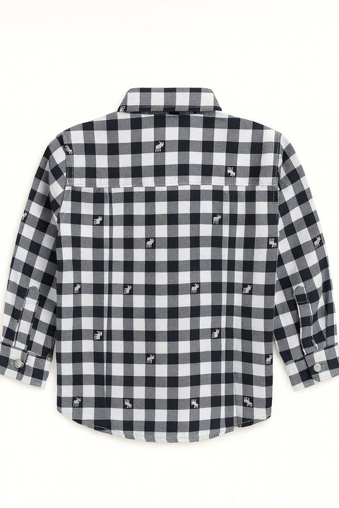 Boys Check Shirt Full Sleeve Cotton