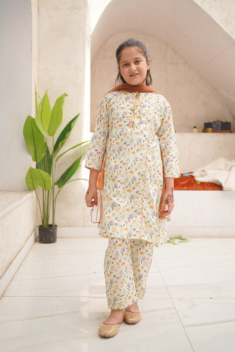 Floral Gotta Suit 3 Piece Set - Chand Tara