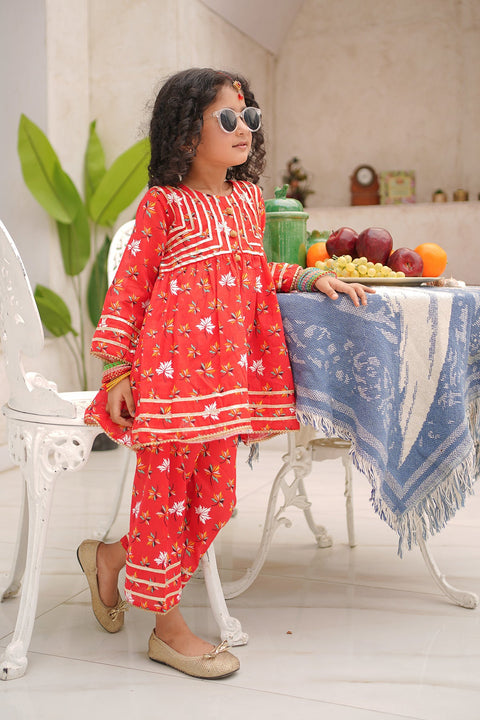 Printed Lawn Elegance Ensemble 2 Piece - Chand Tara