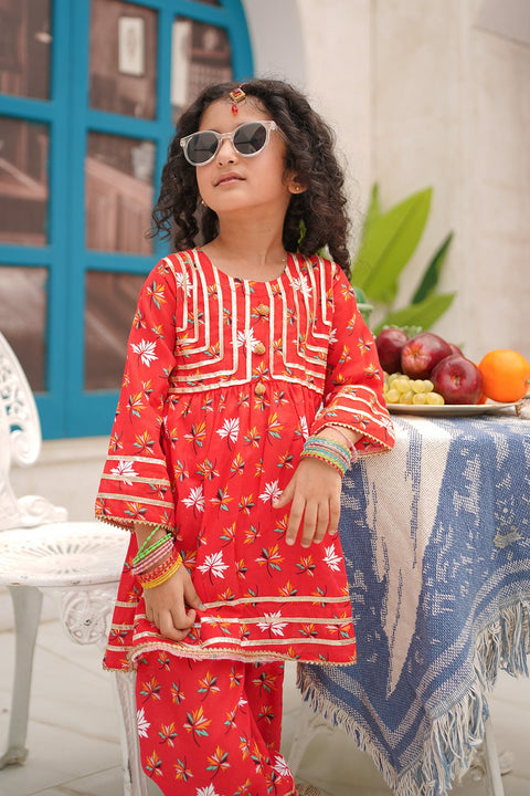 Printed Lawn Elegance Ensemble 2 Piece - Chand Tara