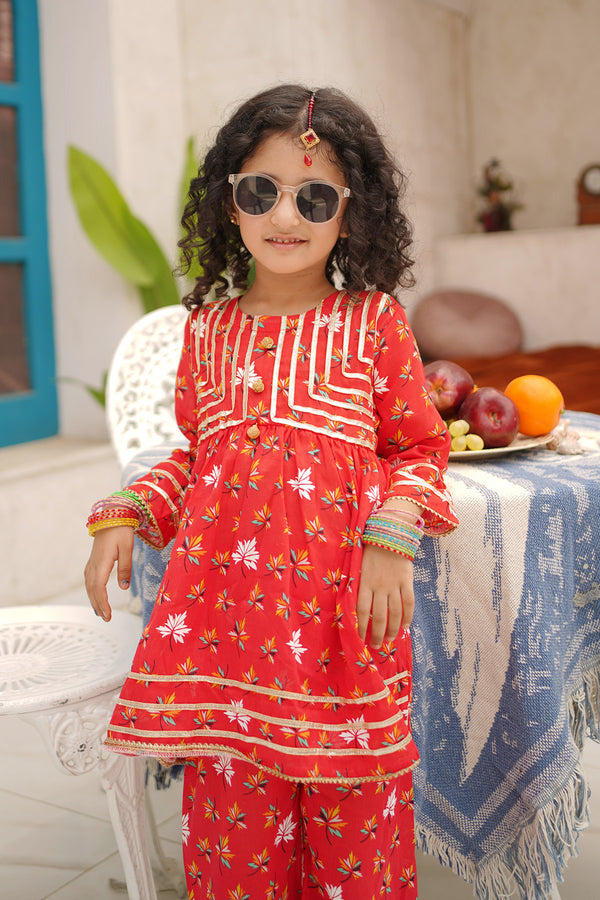 Printed Lawn Elegance Ensemble 2 Piece - Chand Tara