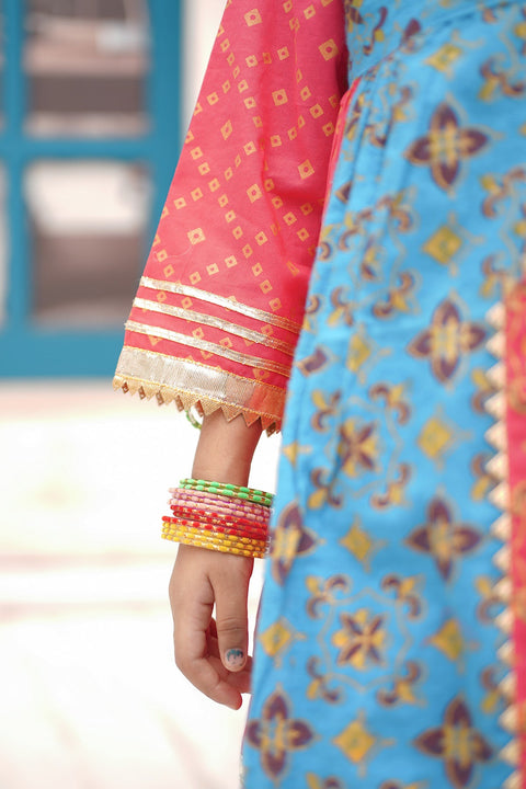Traditional Embroidered Baby Girl Lehenga Suit Set “ Chand Tara